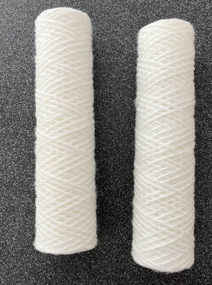 4x (spools) 20 Micron 2.5"x10" String Wound 1”ID Sediment Water Filter cartridge
