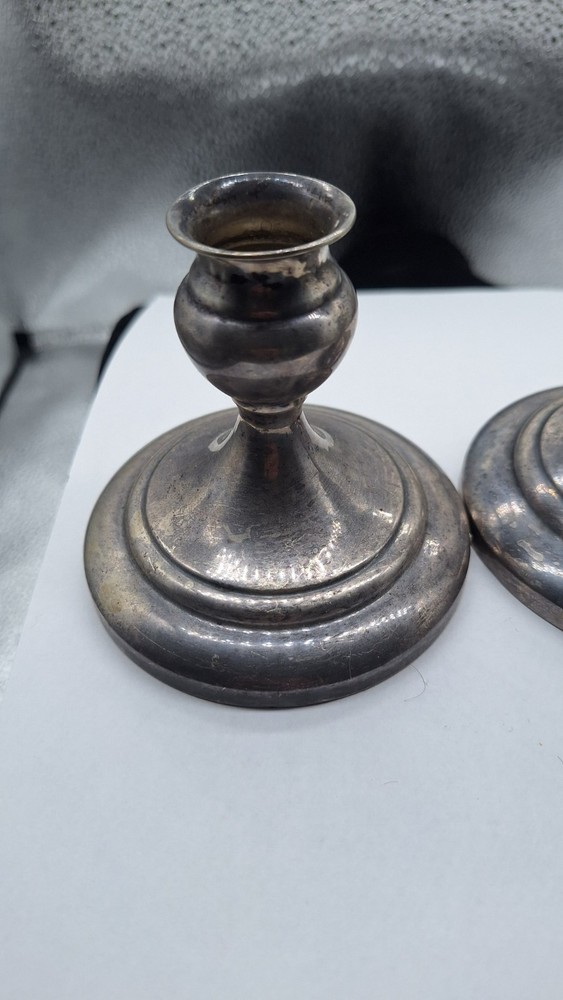 Sterling Silver Scrap Candle Holder Weighted