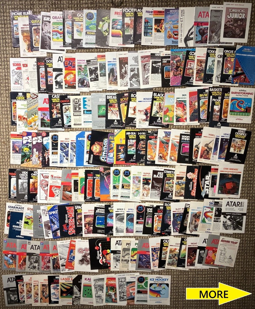 Atari 2600 manuals, catalogs, comics - some rares & uncommons