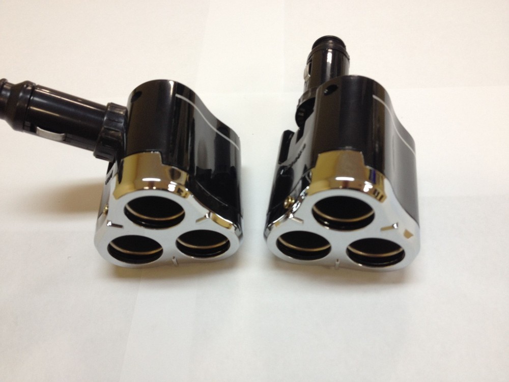CIGARETTE LIGHTER 3 WAY SOCKETS SPLIT POWER CHARGER LED LIGHT GPS CB-032
