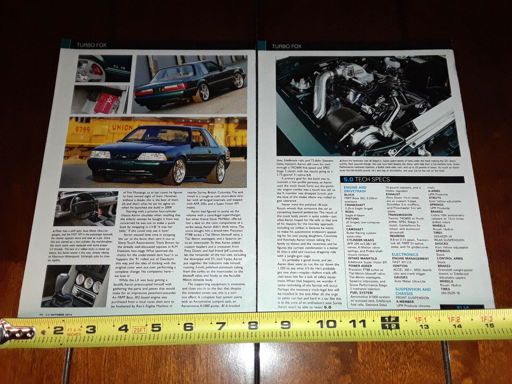 1991 MUSTANG LX 5.0 ORIGINAL 2012 ARTICLE