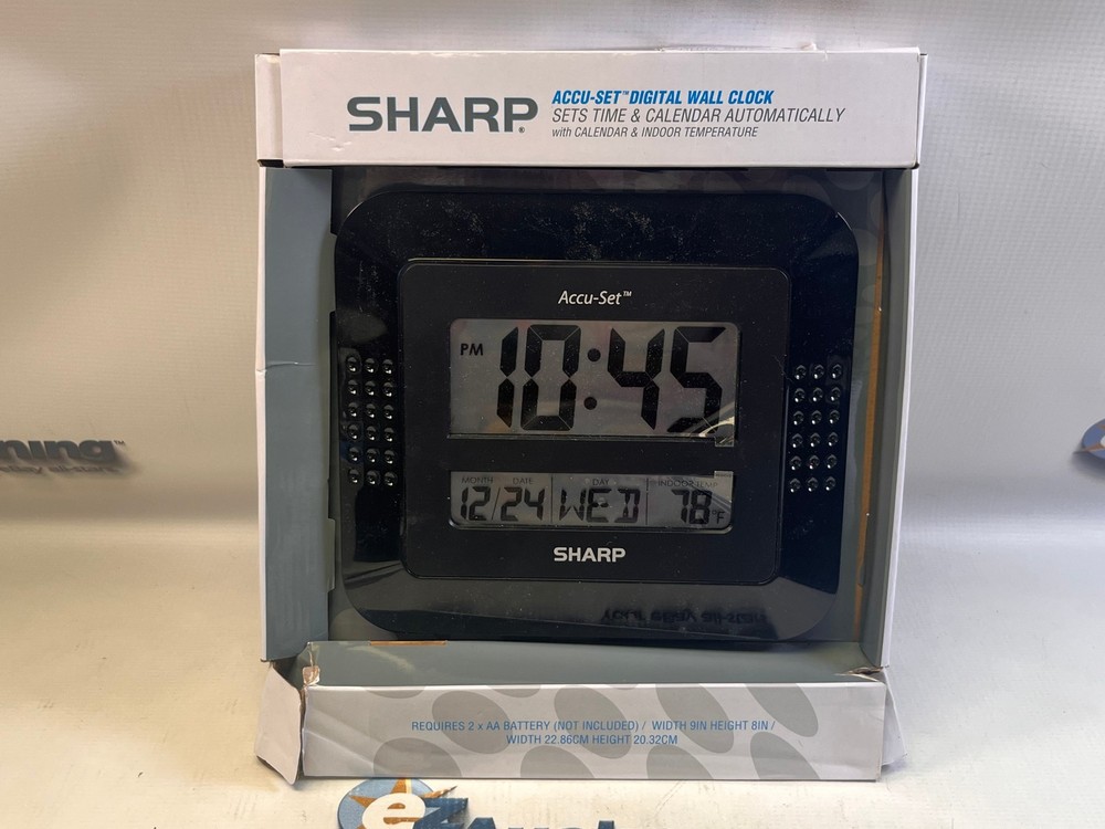 Sharp Accu-set Digital Wall Clock NIB