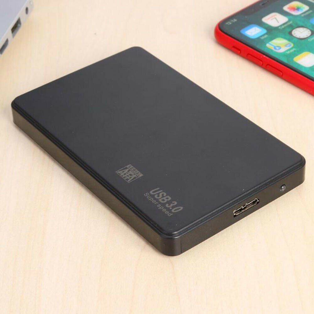 USB 3.0 Portable External Hard Drive Disk Slim SATA Storage Device Case