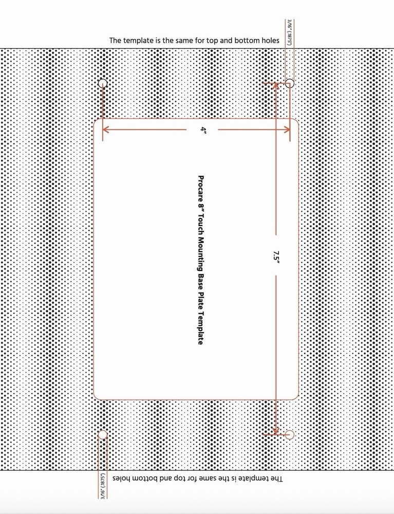 Procare 8” Flat Screen Software Computer / Touchscreen With Mount Brand New