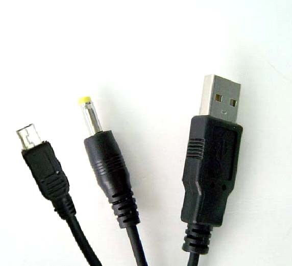 20 PC Lot 2in1 USB Charger Data Link Cable Sony PS2PS3PS4 Controller System PSP