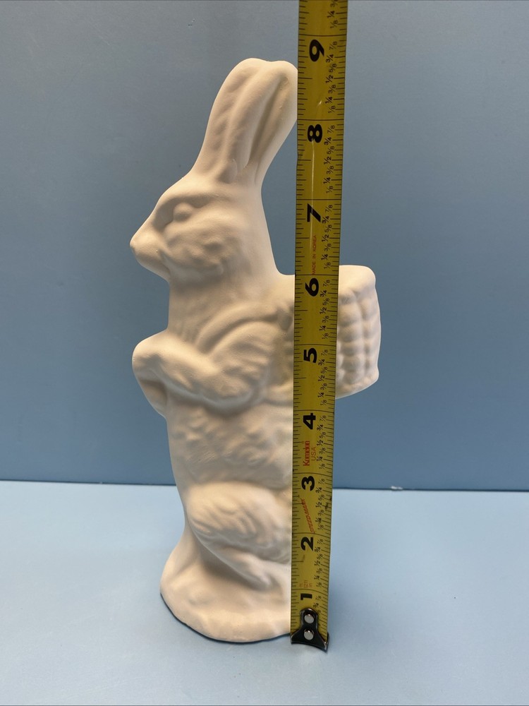 Ceramic Bisque Chocolate Rabbit Easter Bunny Ready to Paint