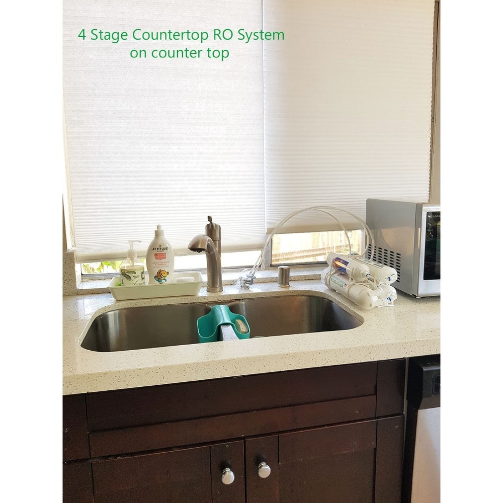 4-stage Basic Countertop Reverse Osmosis Water Purification System, 150 GPD