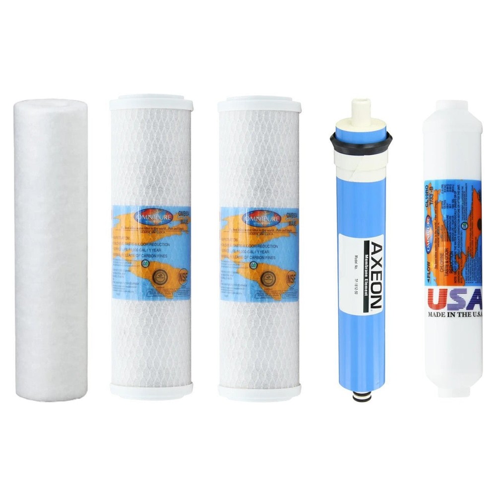 Ultima VII Compatible RO Replacement Filter Kit with 50 GPD Membrane