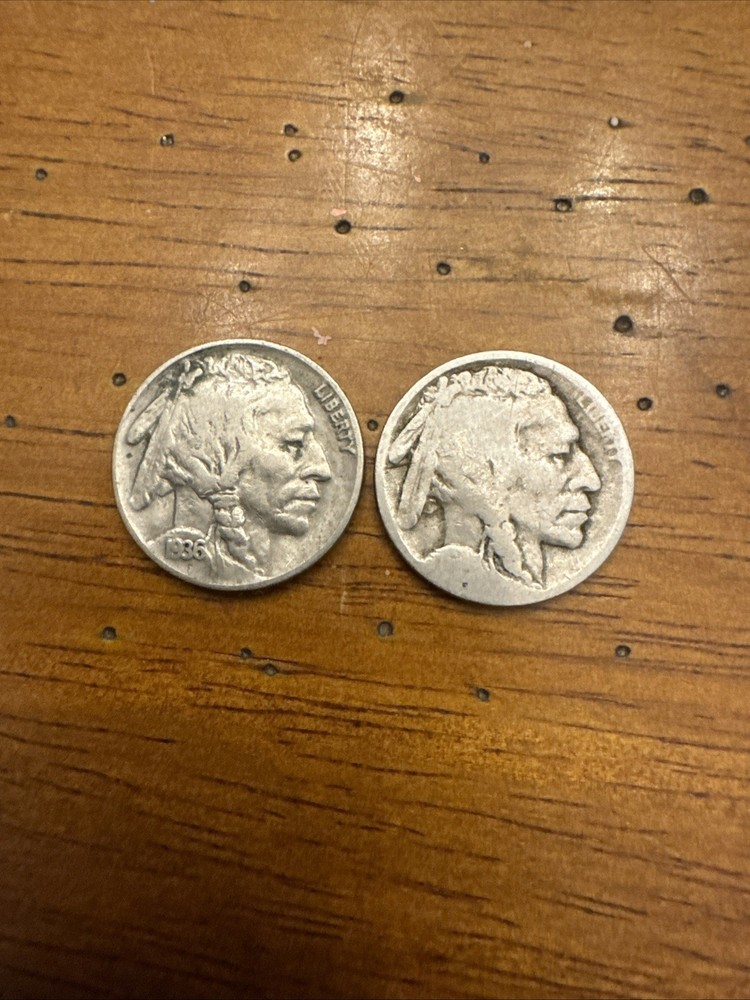 1936 & 19?? Buffalo Nickels (2)