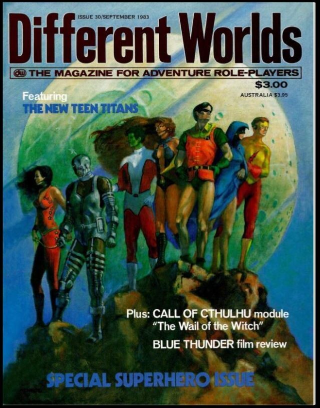 DIFFERENT WORLDS RPG MAGAZINE 30 Classic Issues On USB Flash Drive