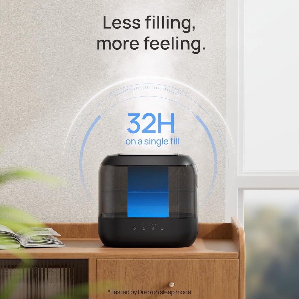 Humidifier,4Liter Cool MistHumidifier withEssential OilDiffuser and Light,Silent