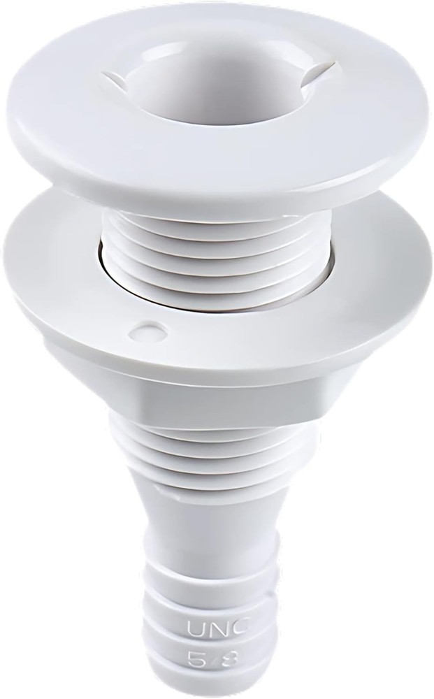 ” Thru Marine Boat, Polypropylene, Plastic Drain Overflow Connector, Corrosio...