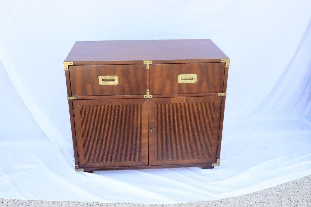 Mid Century Henredon Campaign Buffet/Server tv stand