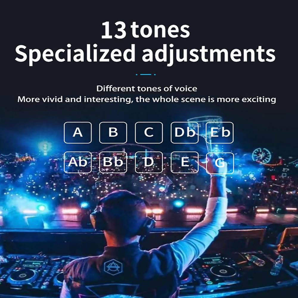For Microphone Sound Card Portable Mixer with Evading Function 13 Sound Modes
