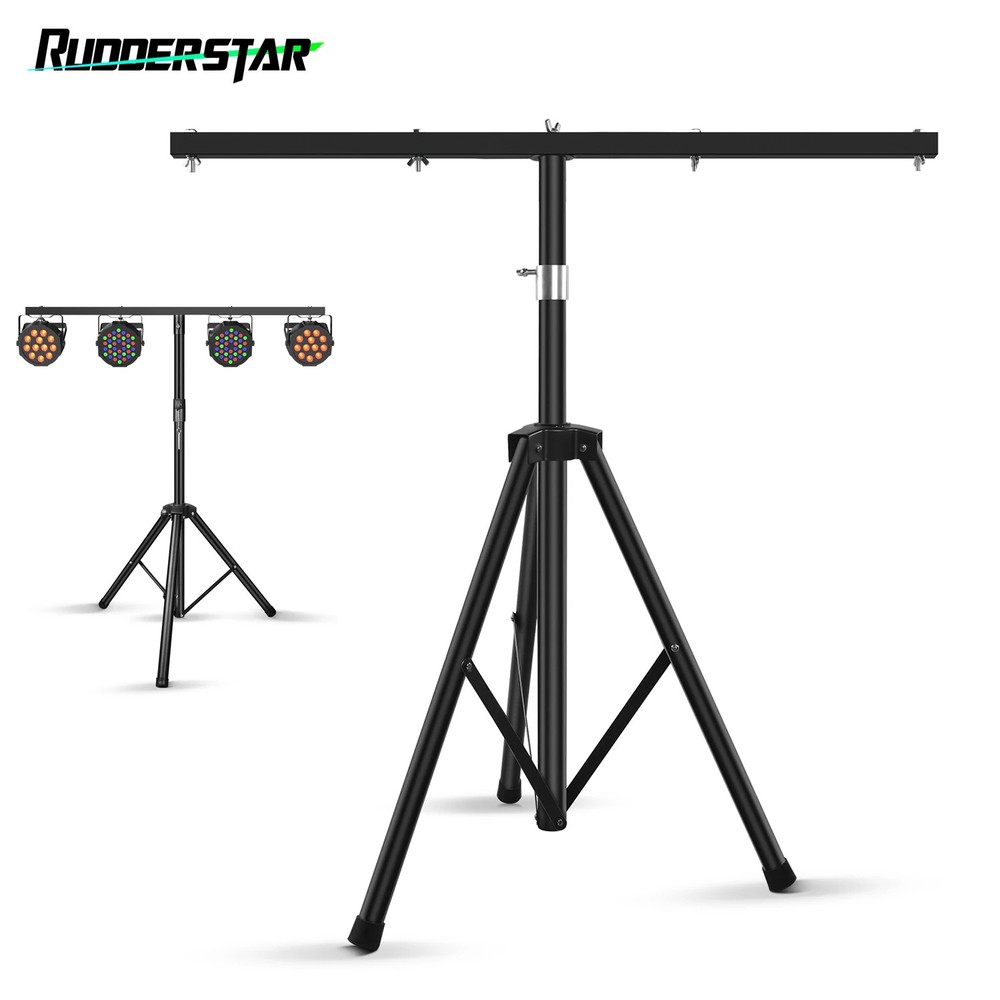 Adjustable Stage Light Bracket Support Tripod Stand with Removable Crossbar