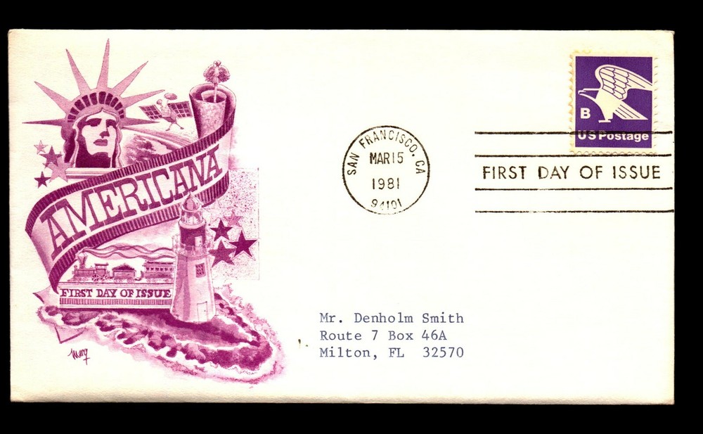 SC# 1818 FDC - Marq Cachet - Foxboro Letter Insert - L32312