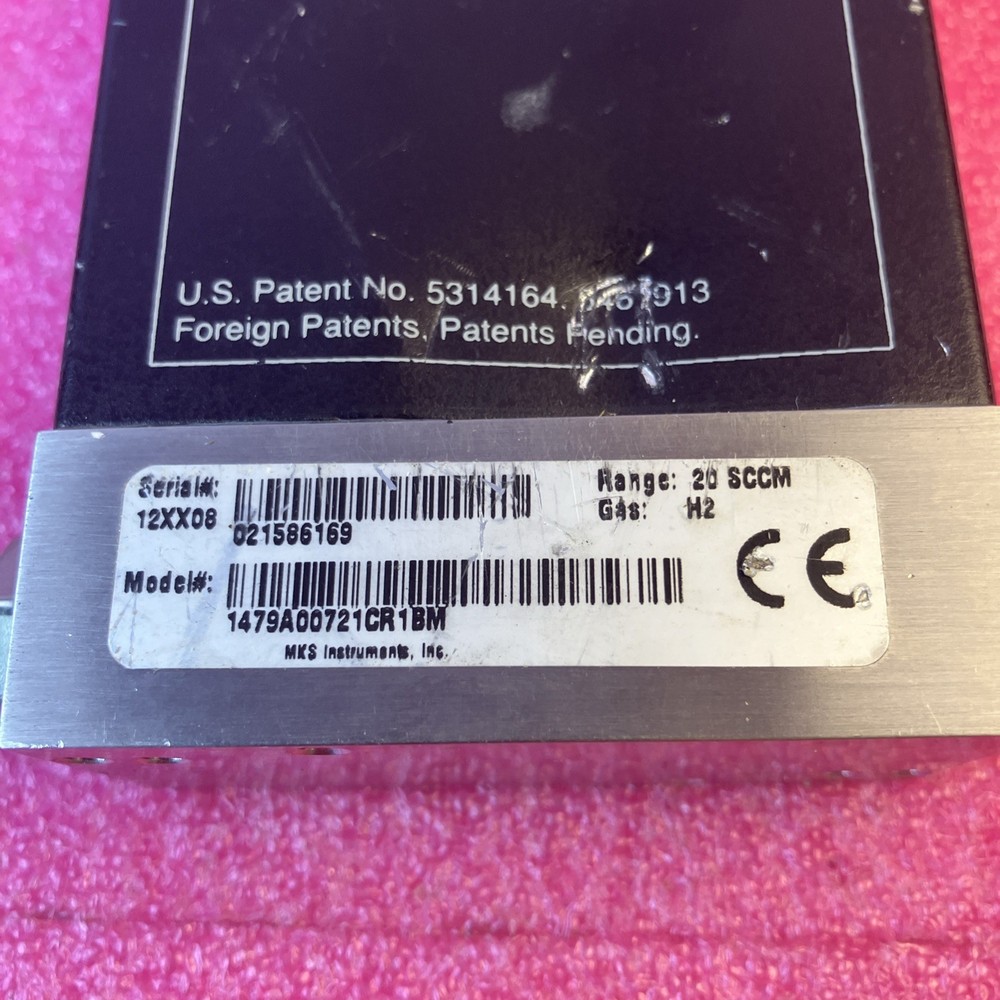 MKS Mass-Flo Meter 1479A00721CR1BM Flow Controller H2, 20 SCCM
