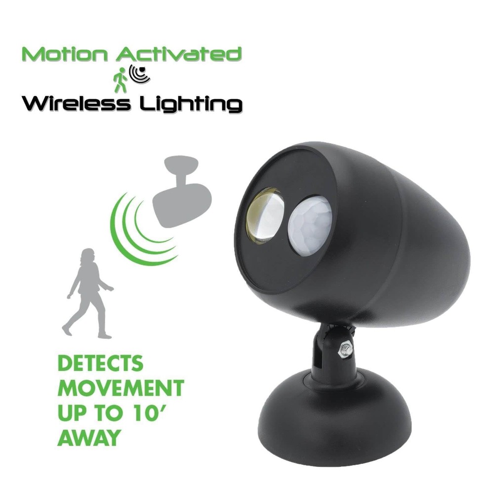 Motion Activated LED Spotlight, Battery Operated Wireless Motion Sensor Light...