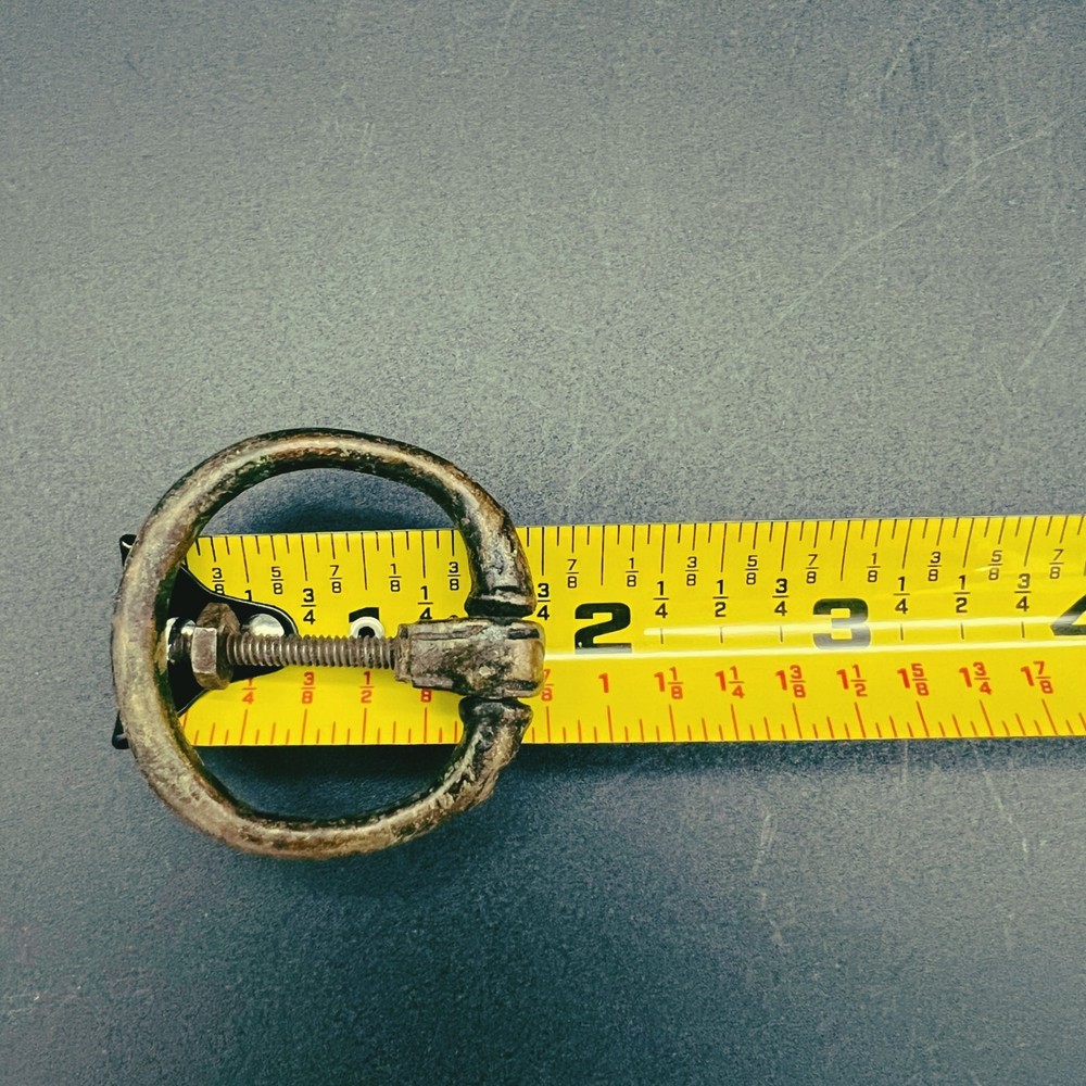 Vintage Brass Drop Ring Pull 1 3/4" Diameter