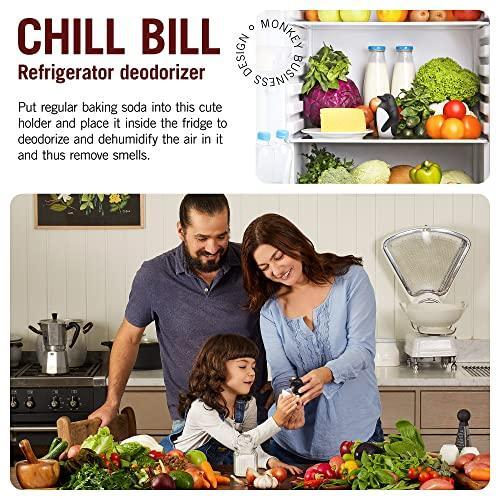 Chill Bill Refrigerator Deodorizer | Soda Holder for Refrigerator | Cute Fridge
