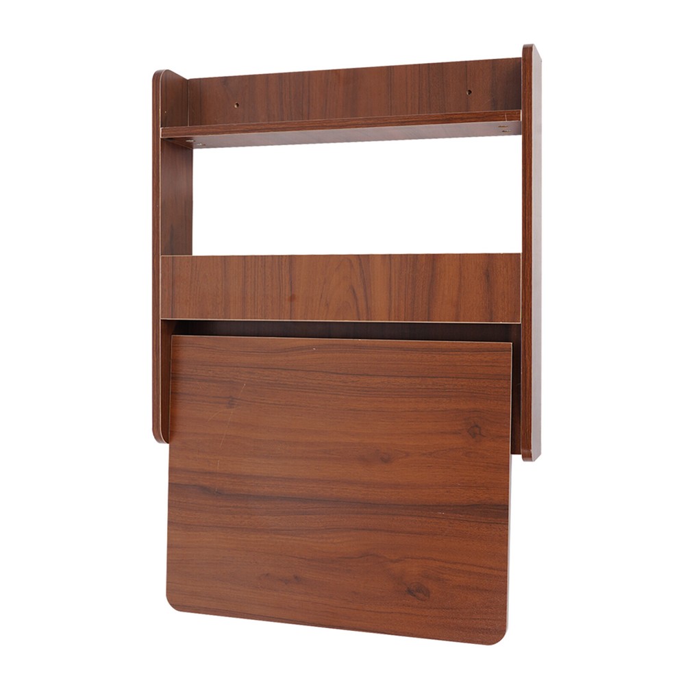 Wall Mounted Bookshelf Folding Space Saving Wall Mounted Table Fold Down Lapto