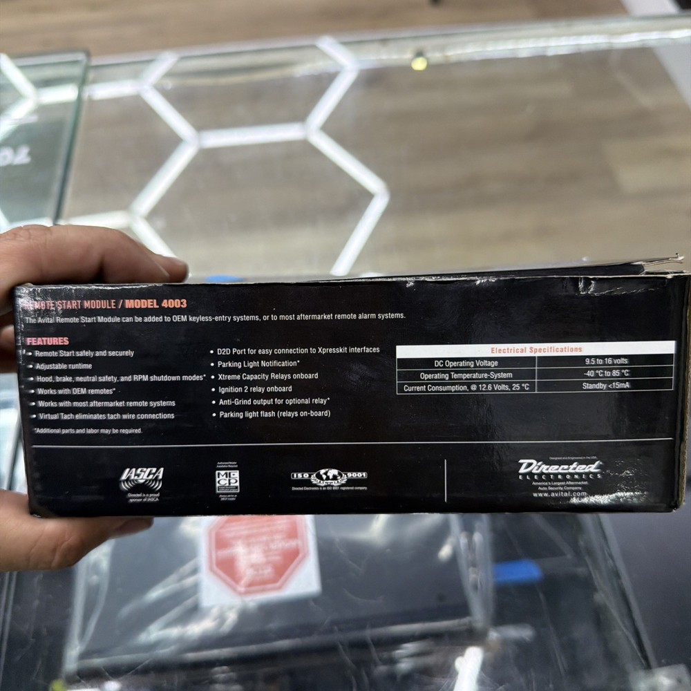 Avital Remote Start Module / Model 4003 New/Open Box