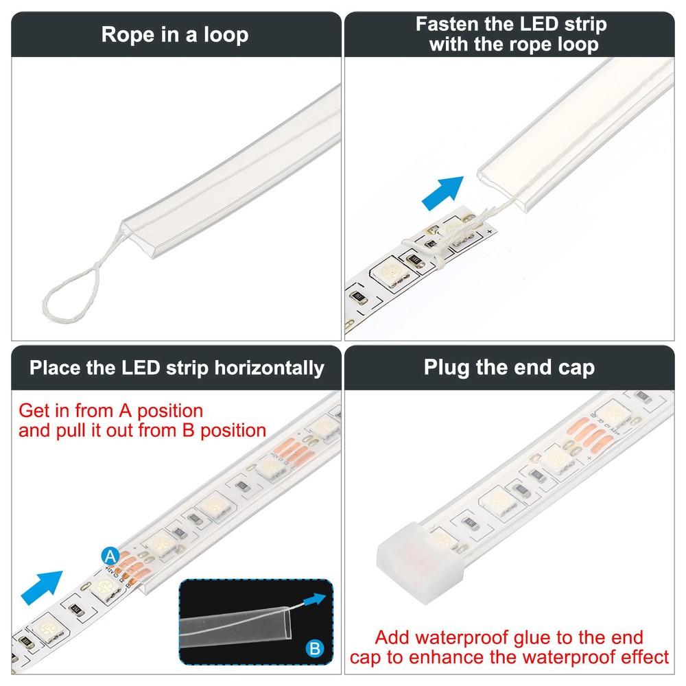LED Diffuser Channel 16.5ft 10mm LED Installations Light Strips Channel