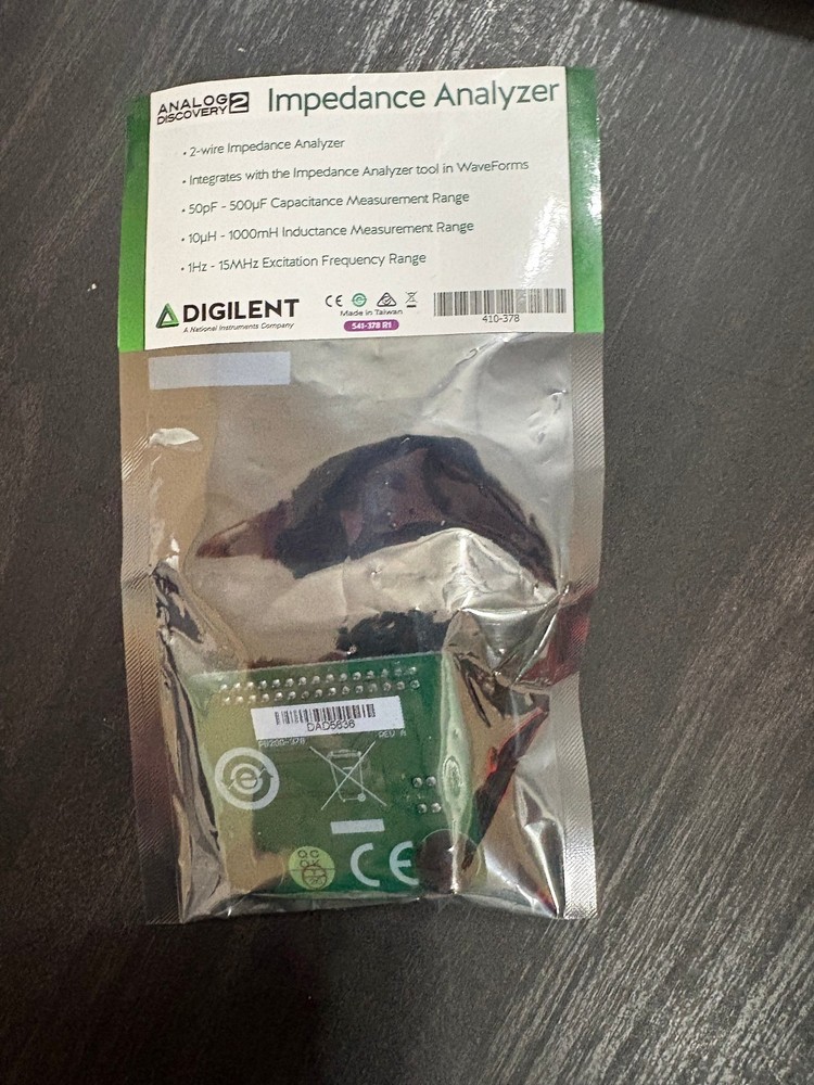 Digilent Analog Discovery 2 Impedance Analyzer