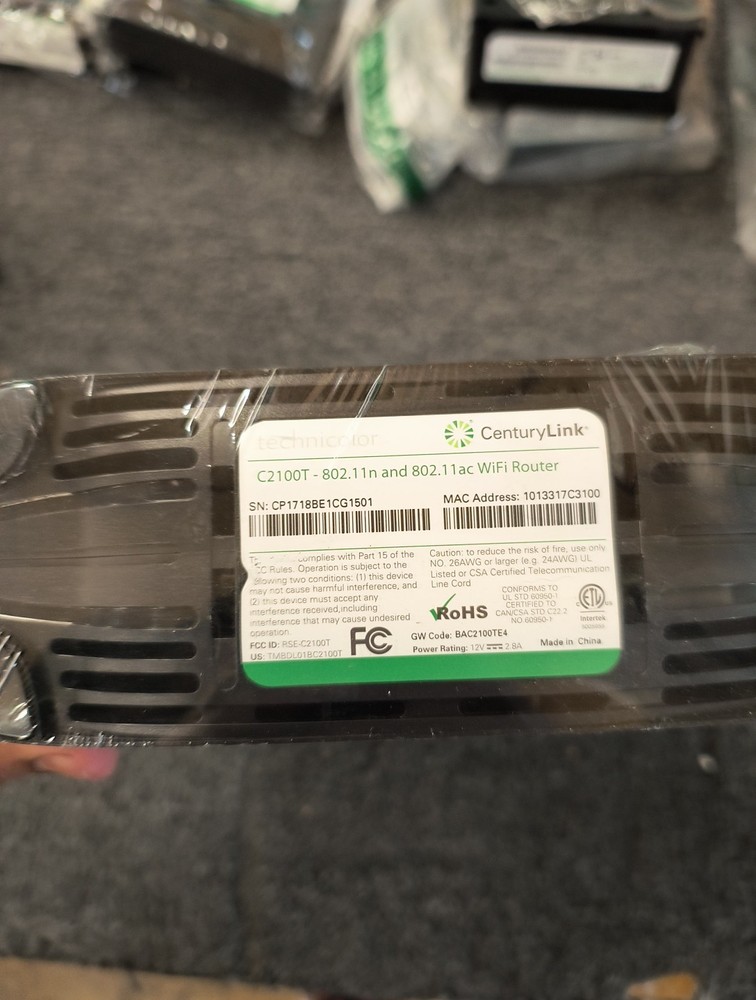 C2100T Century Link Technicolor Modem/Router - Used