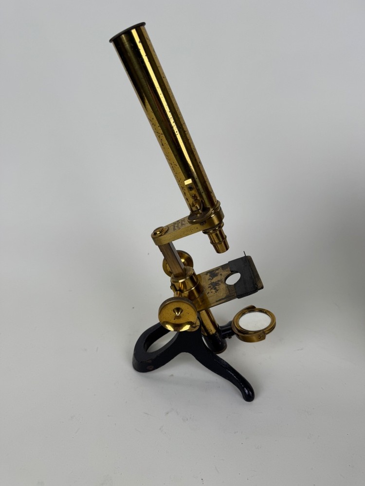 Antique William Heath Monocular Compound Brass Microscope