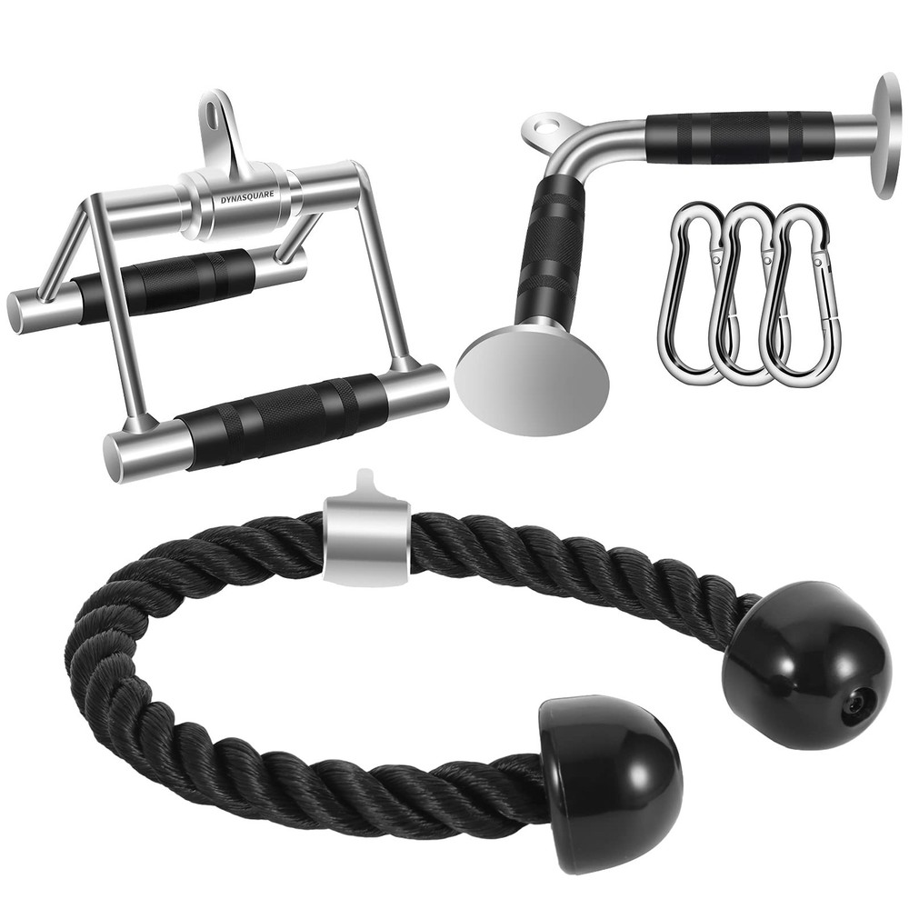 Tricep Press Down Cable Machine Attachment, LAT Pulldown Attachments, Home Gy...