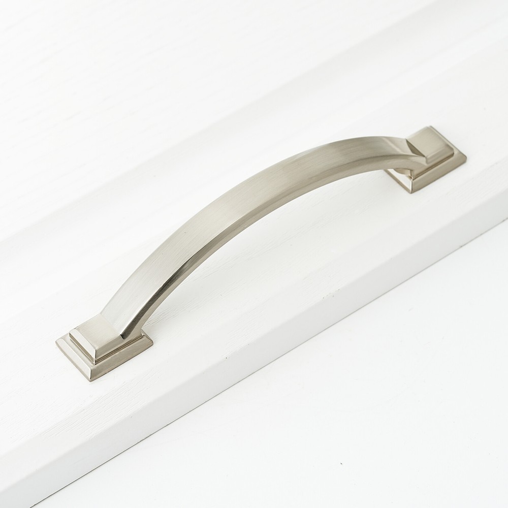 4" Arch Cabinet Pulls Black Hardware Handles Brass Cupboard Drawer Dresser Pulls