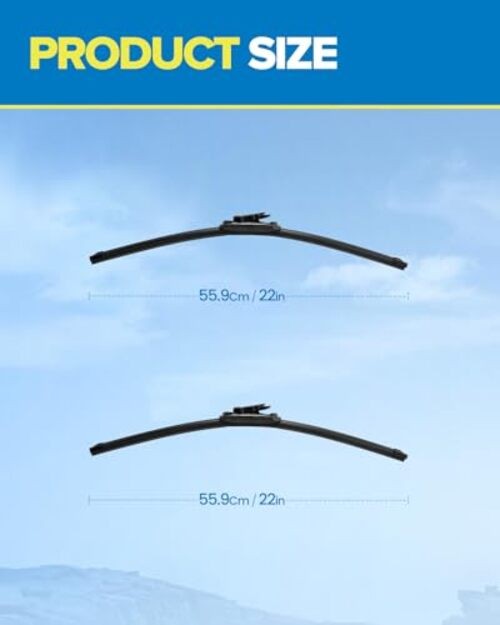 22" 22" Windshield Wiper Blades Replacement for 2008-2013 Silverado 1500,