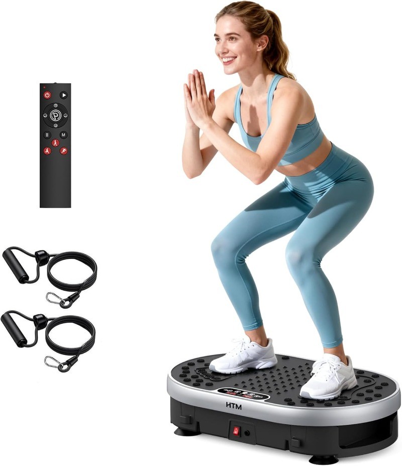 Vibration Plate Exercise Machine with 120 Speed Levels, 9 Program Modes