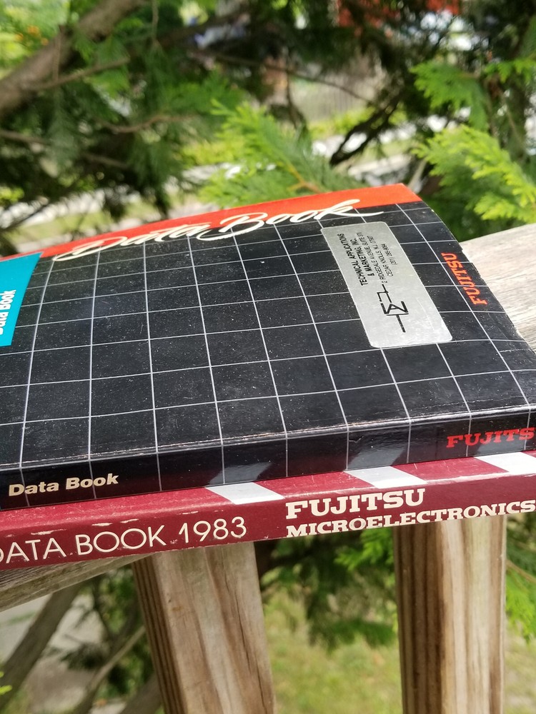 2 VINTAGE MICROELECTRONICS ELECTRONICS BOOKS MEMORY DATA 1983, 1984 FUJITSU