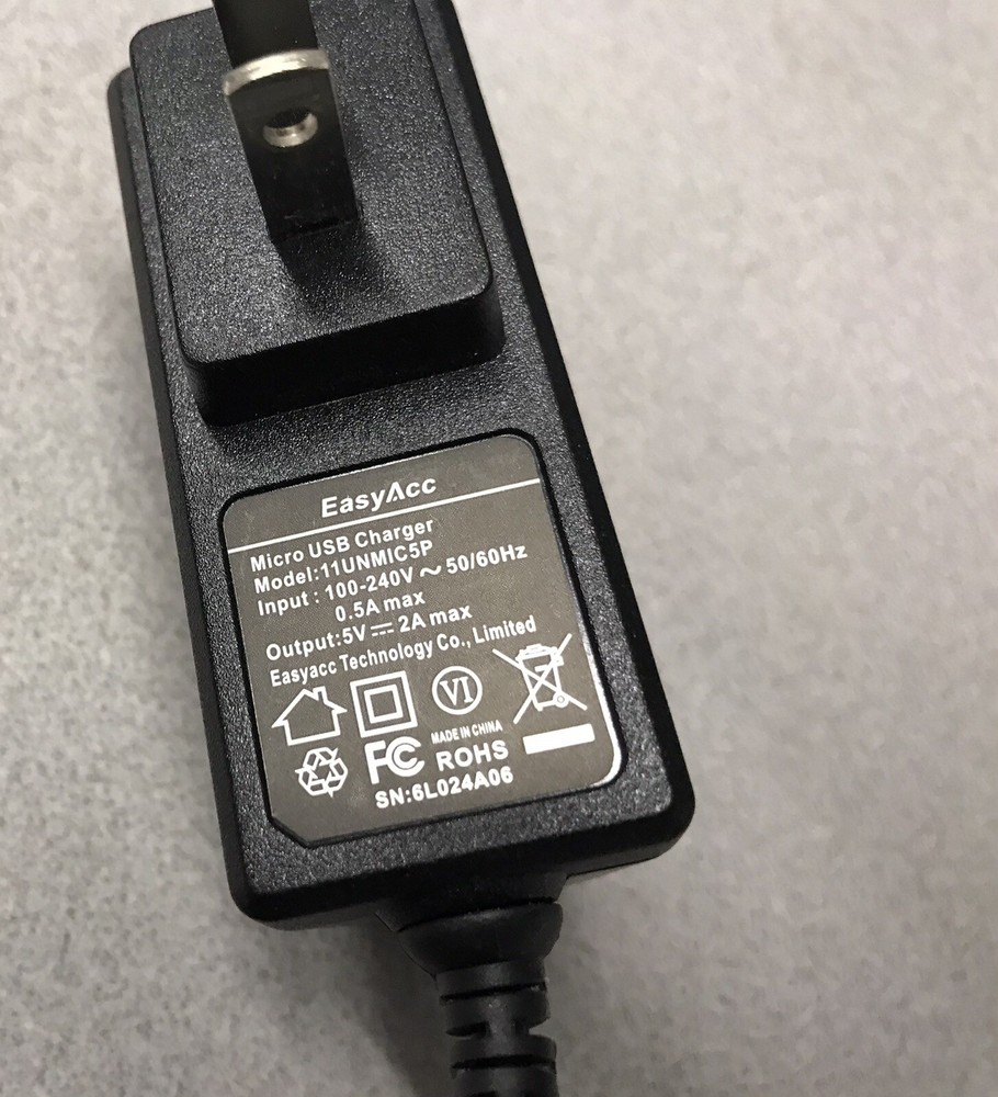 EASYACC 11UNMIC5P EASY MICRO USB CHARGER POWER SOURCE ADAPTER