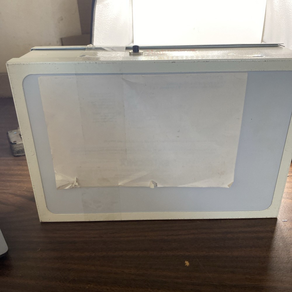 Exitronix 603 Steel Direct View Exit Sign Single Face White 603D 603U READ DESC