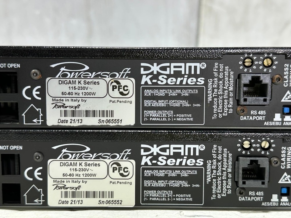 Powersoft K2 Power Amplifier #213-14 (One) TrueHeartSound