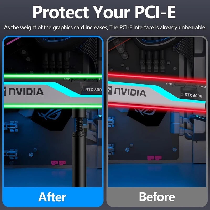 Graphics Card GPU Support Bracket Video Card Sag Holder Bracket GPU Holder Anti
