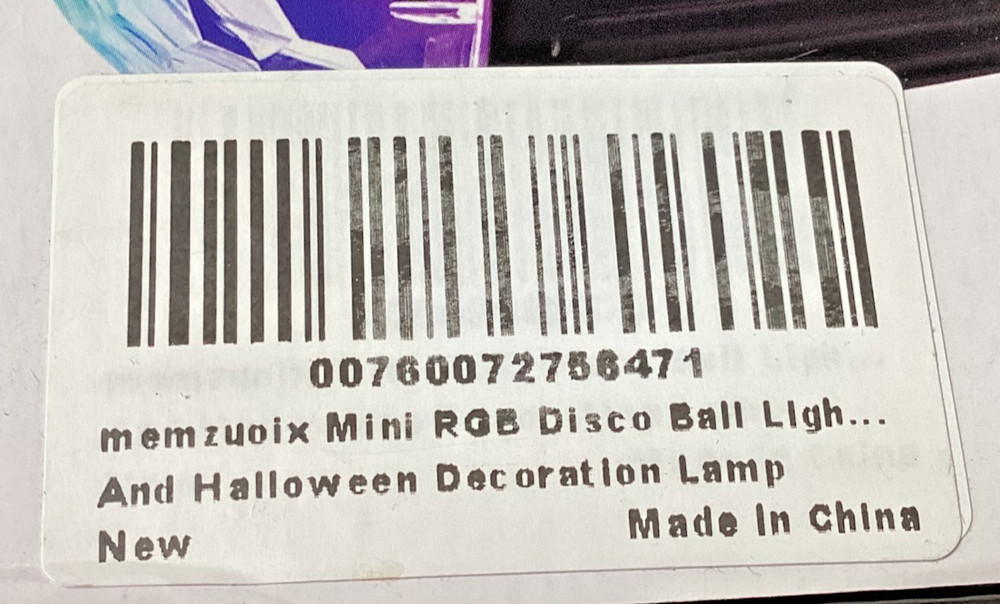 Memzuoix LED Magic Disco Ball Light, Remote Control, USB Cable, Sound Activated