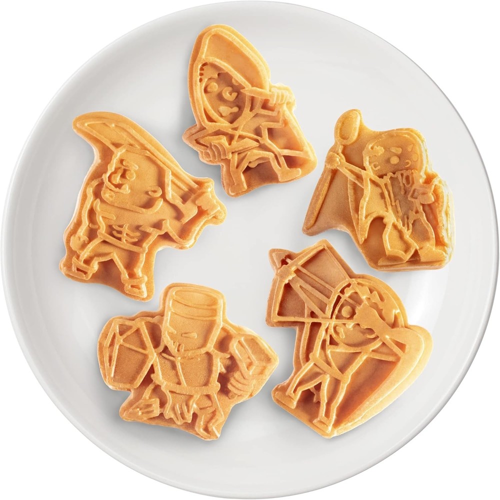 Fantasy-Themed Electric Mini Waffle Maker for Unique Breakfast Adventures