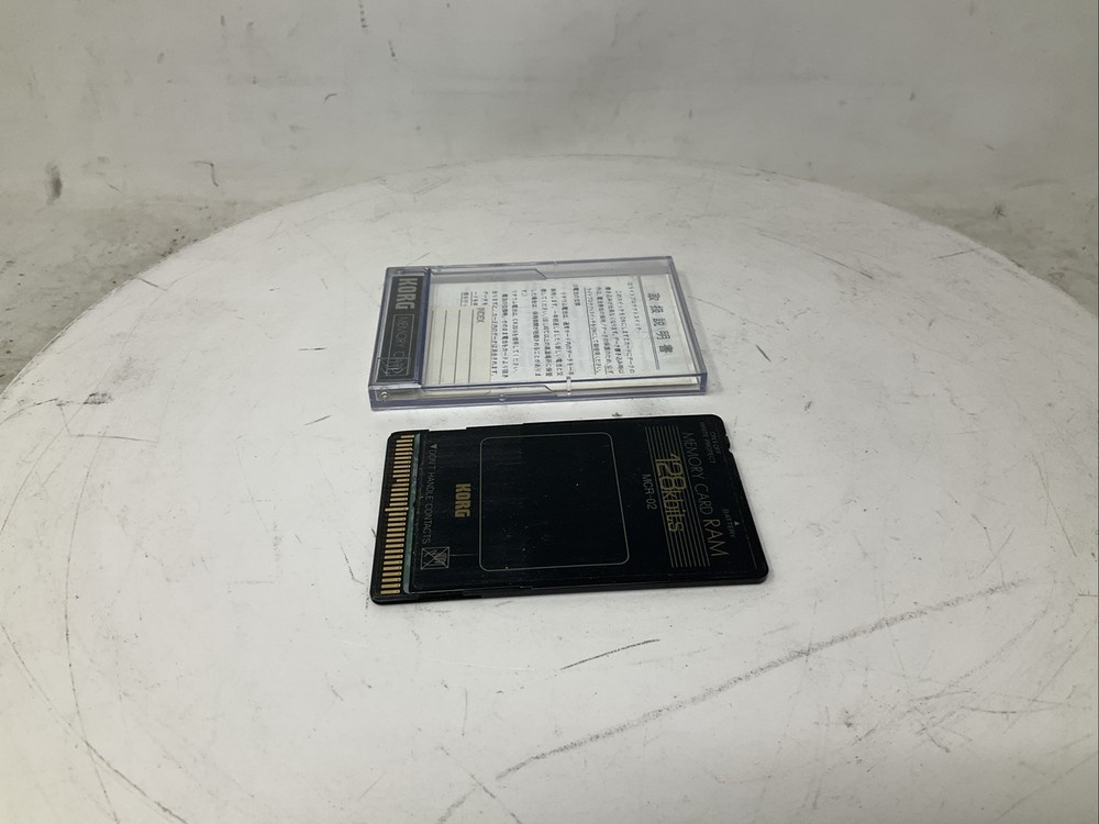 Korg MCR-02 Memory Card 128kbits 128 Kbits RAM with Plastic Case Used Read