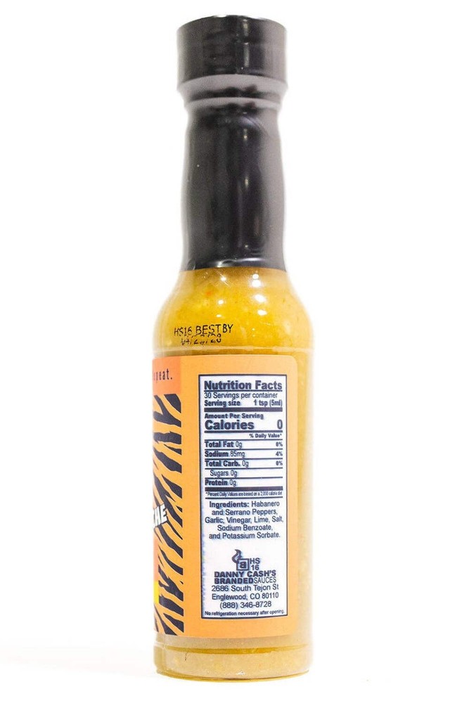 Tiger Stache Garlic Serrano Hot Sauce