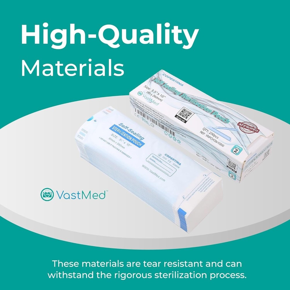 Self-Sealing Sterilization Pouches by Vastmed