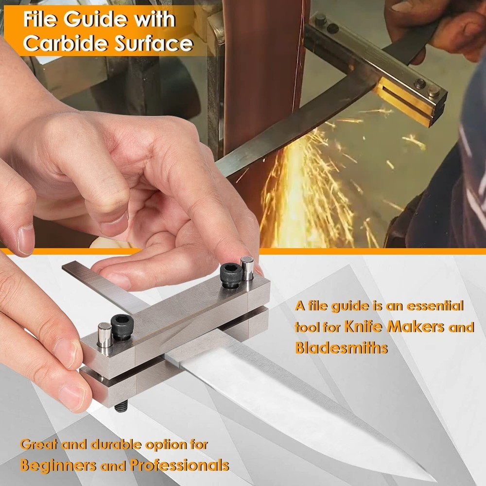 Hardened File Guide with Carbide Surface For Knife Making Tool Knife Makers