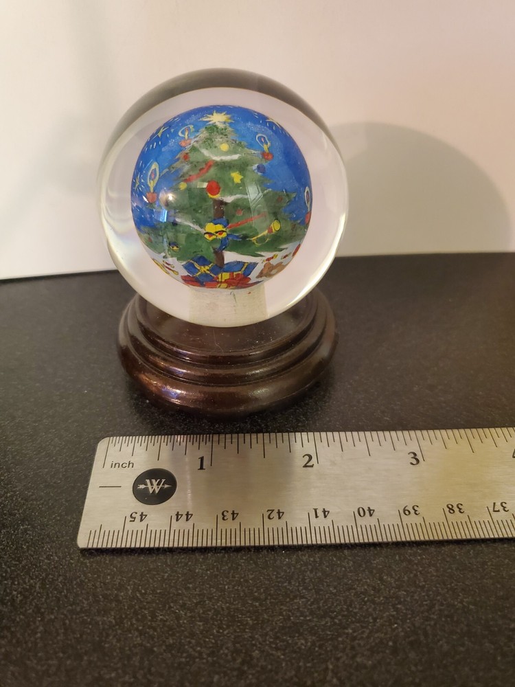 Vintage reverse hand-painted Ball