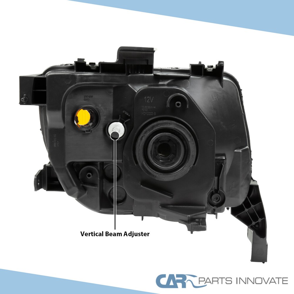 Fits 2003-2008 Honda Element Black Headlights Left+Right Pair Assembly 03-08