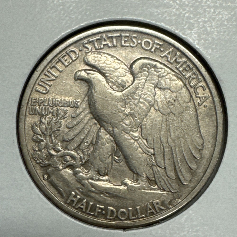 1933-S Walking Liberty Half Dollar XF+