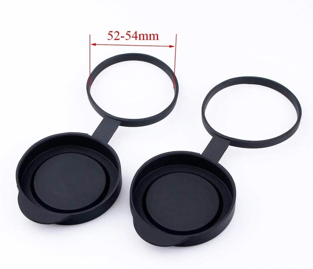 Protective Rubber Objective Lens Caps for Fits Binoculars with Outer