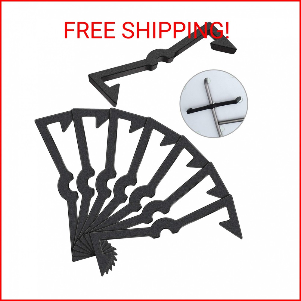 Pegboard Hook Locks Black Plastic Peg Hook Fixer Peg Board Hook Accessories (50)